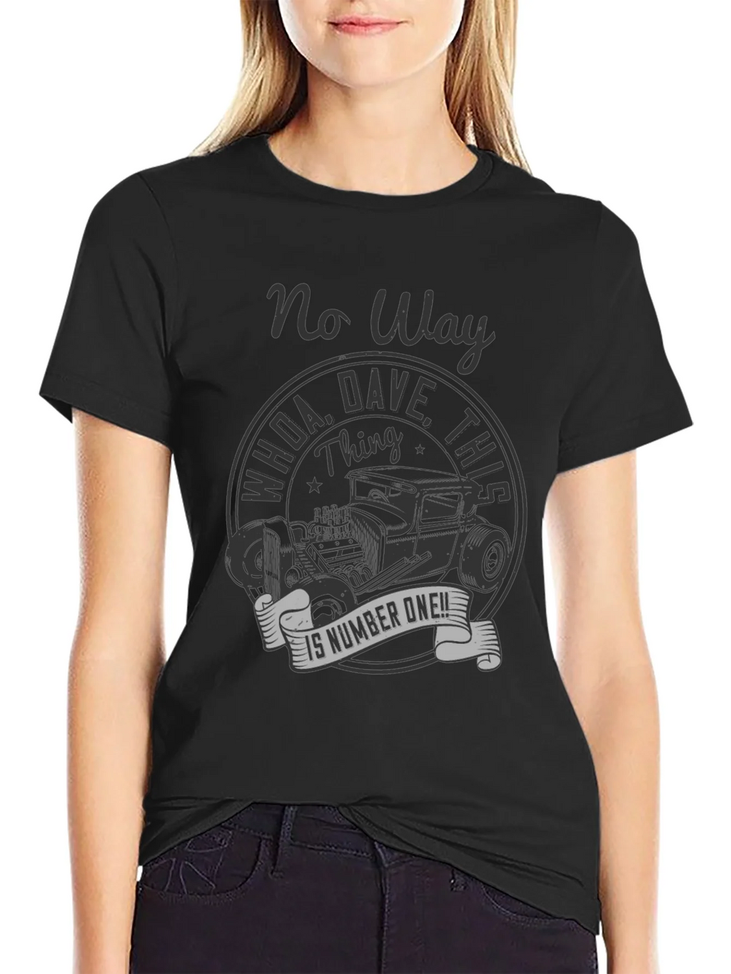 No Way Dave! Vintage Hot Rod T-Shirt product image 5