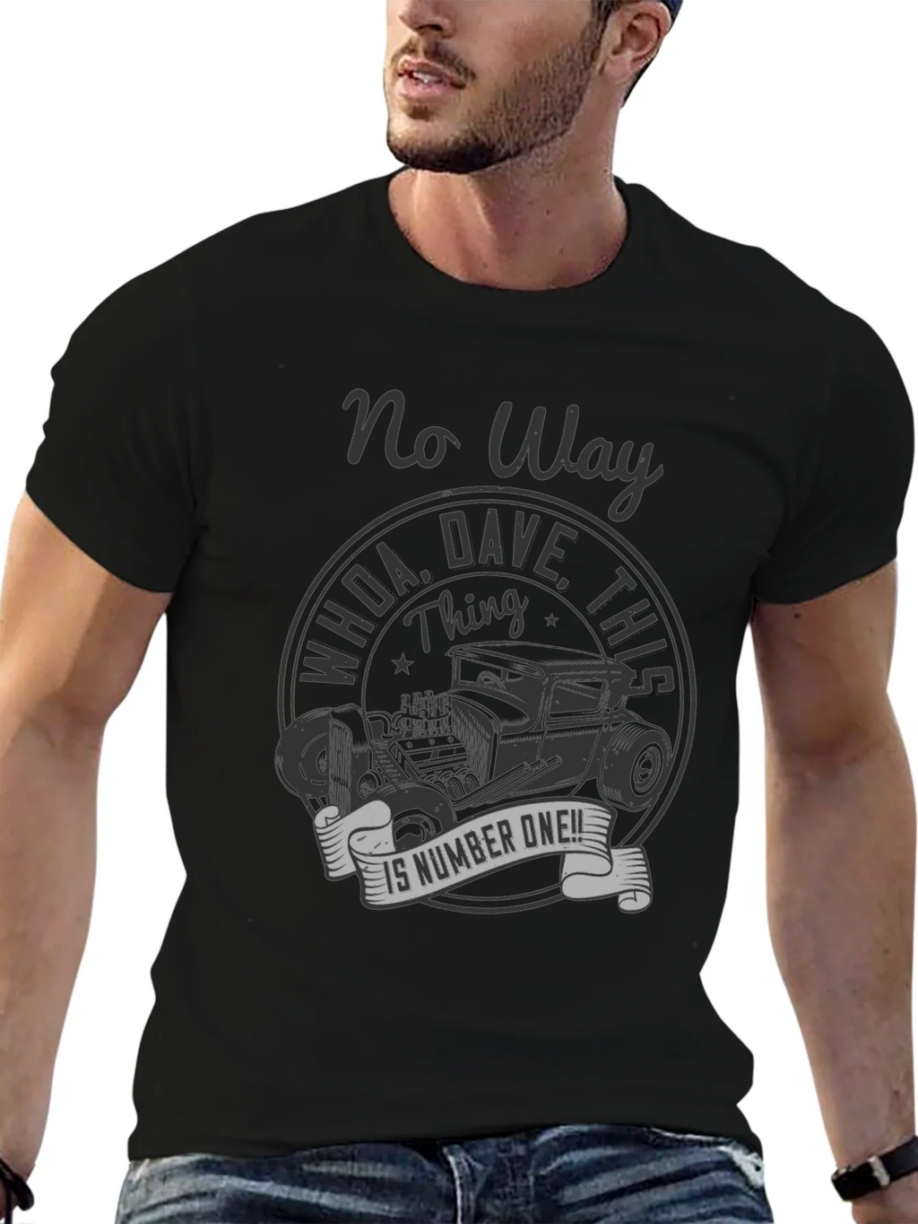 No Way Dave! Vintage Hot Rod T-Shirt product image 9