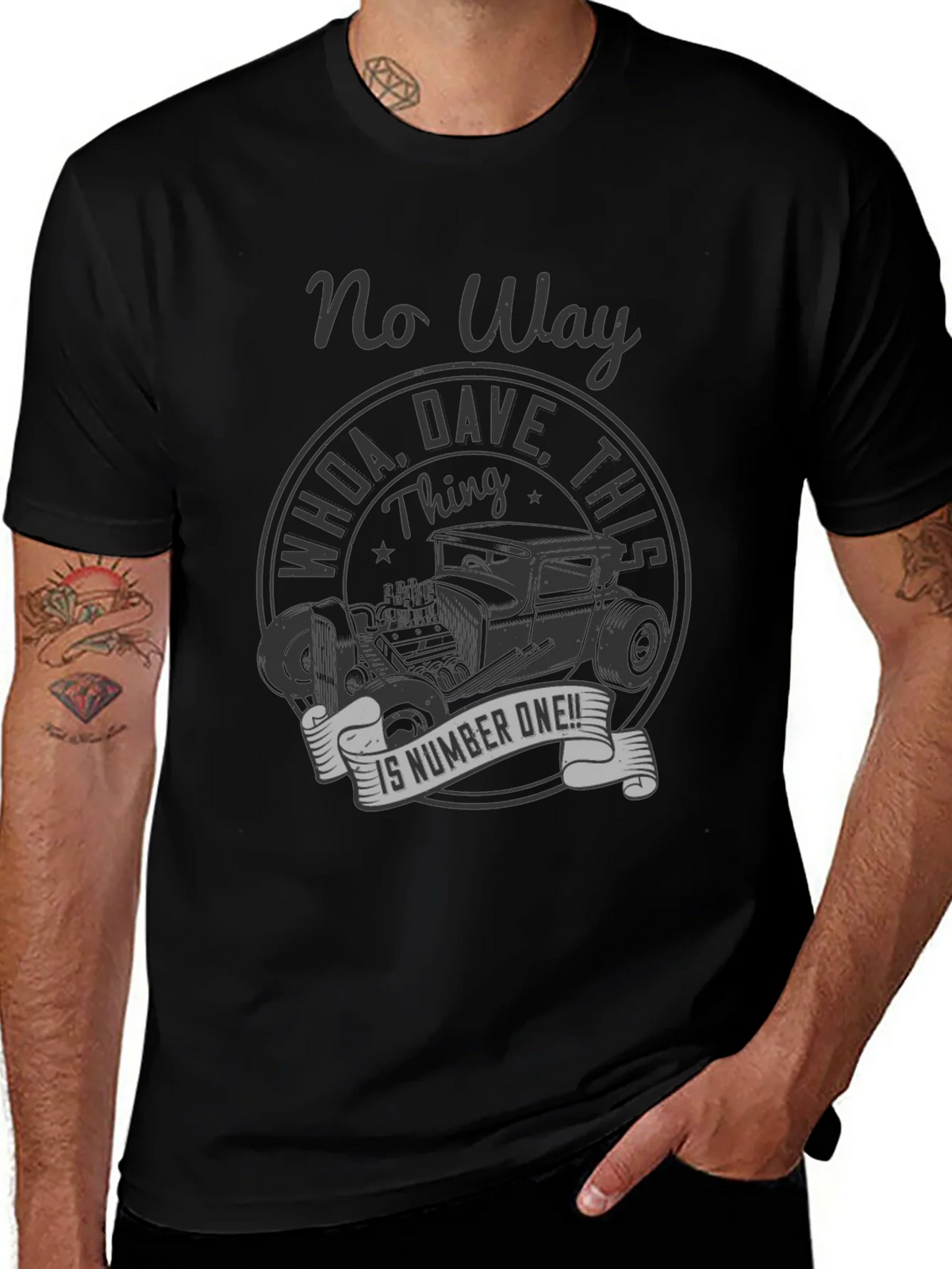 No Way Dave! Vintage Hot Rod T-Shirt product image 1