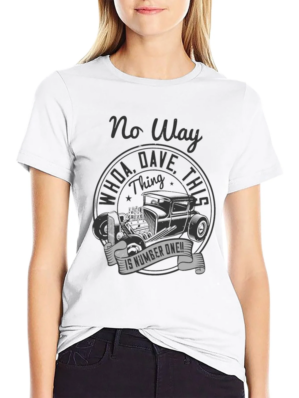 No Way Dave! Vintage Hot Rod T-Shirt product image 11