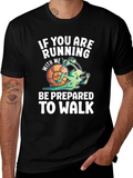 Funny Running Snail T-Shirt - Be Prepared To Walk product image 1