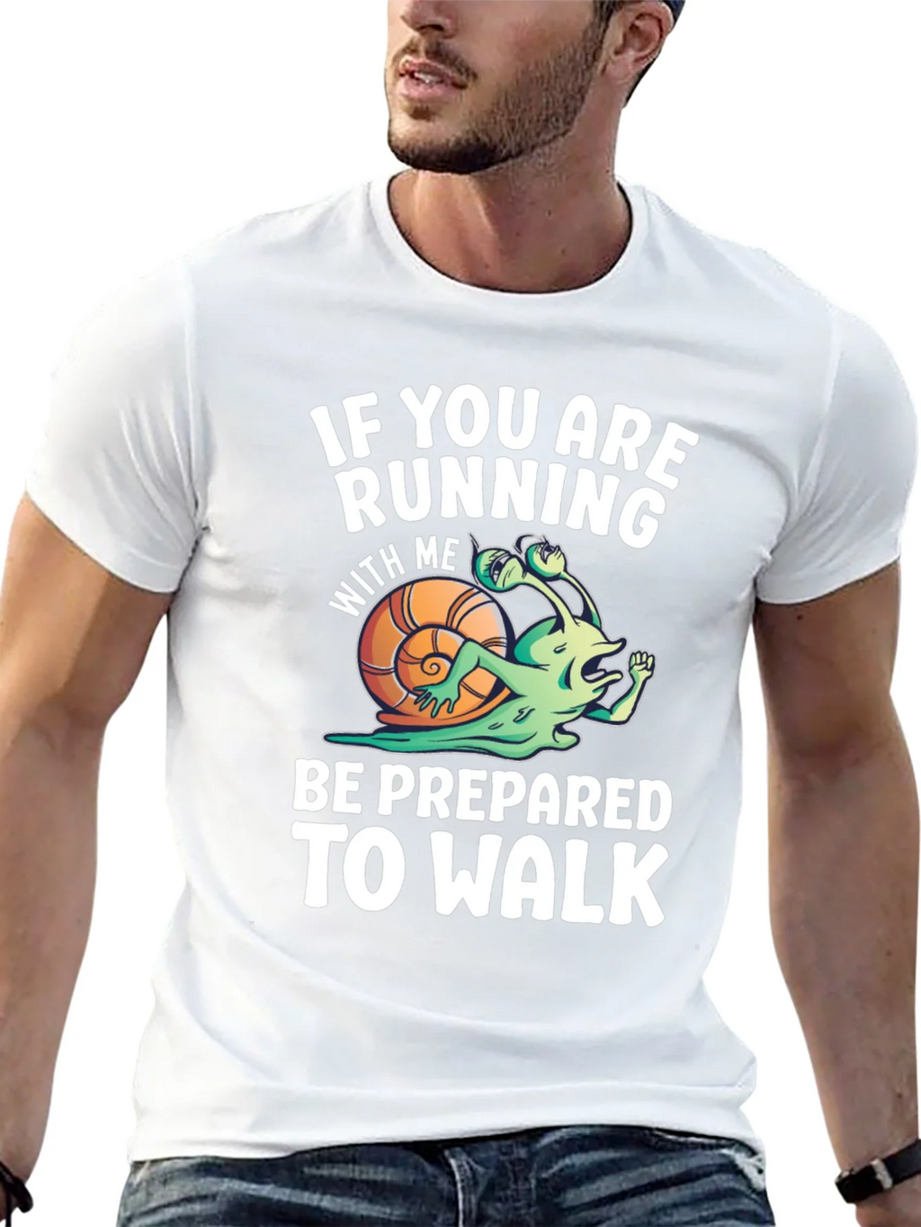 Funny Running Snail T-Shirt - Be Prepared To Walk product image 4