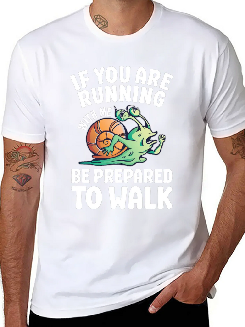 Funny Running Snail T-Shirt - Be Prepared To Walk product image 10