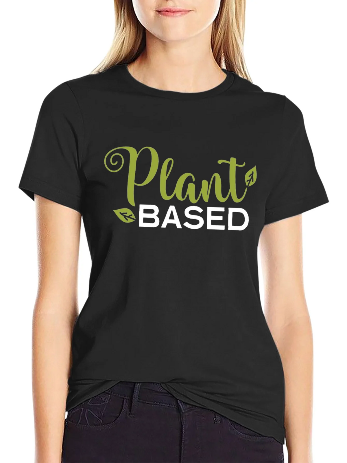 Plant Based Black Graphic T-Shirt product image 5