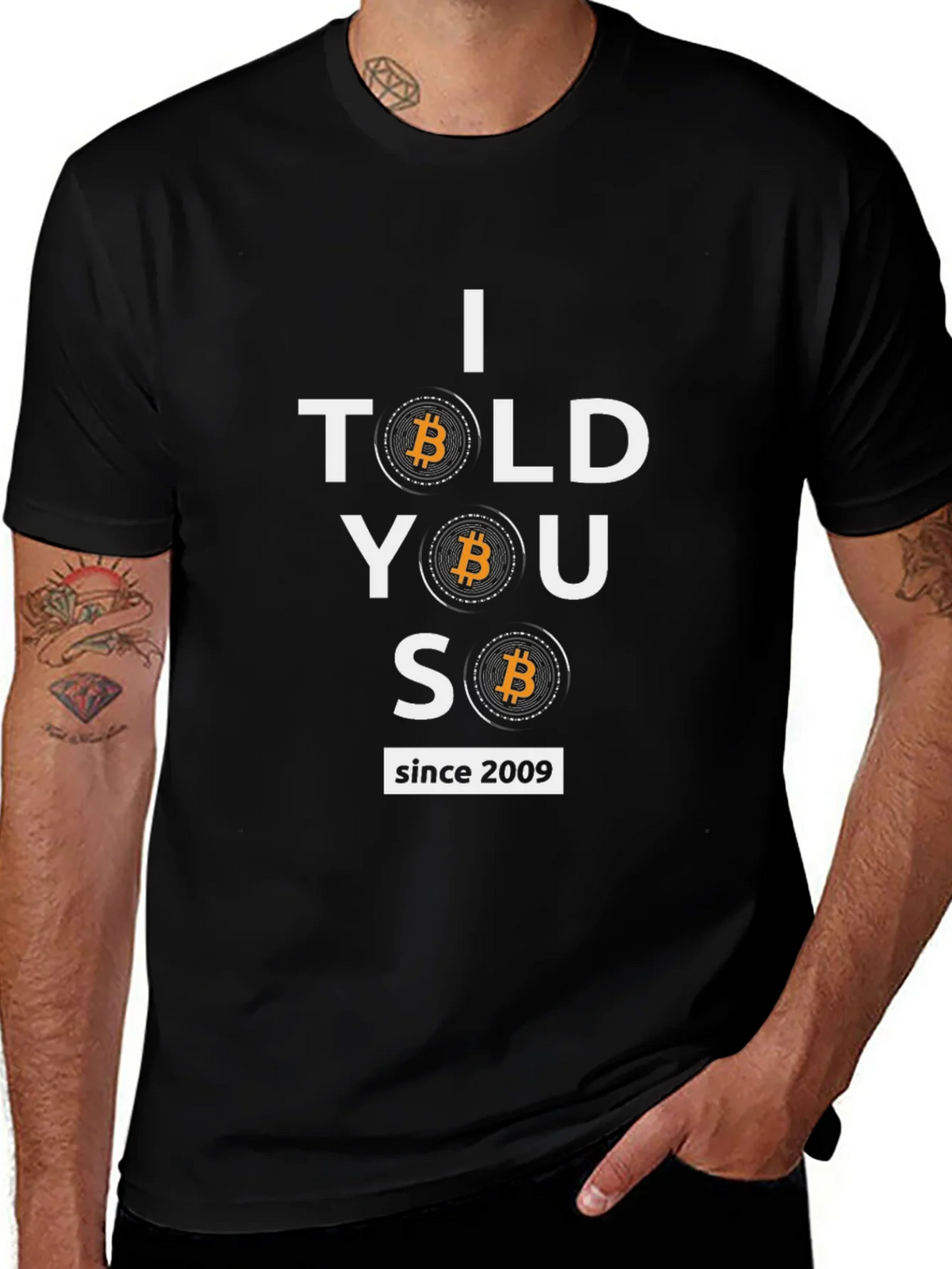 Bitcoin Cryptocurrency T-Shirt - I Told You So Since 2009 product image 1