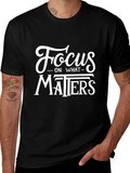 Focus on What Matters Black T-Shirt product image 1