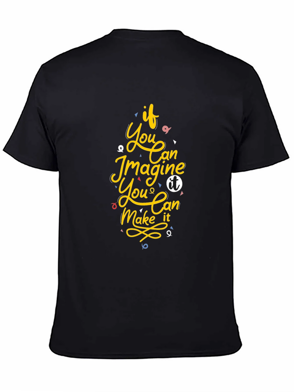 Inspirational Graphic Print Black T-Shirt product image 7