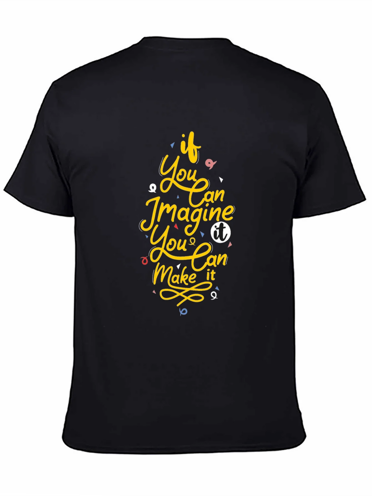 Inspirational Graphic Print Black T-Shirt product image 7