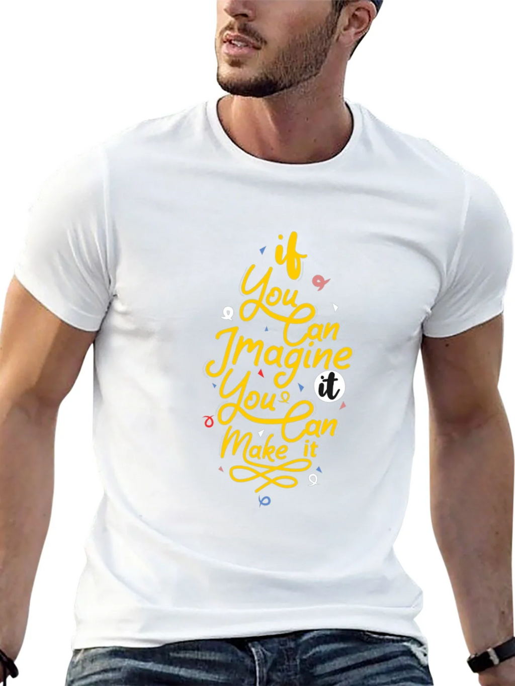 Inspirational Graphic Print Black T-Shirt product image 4