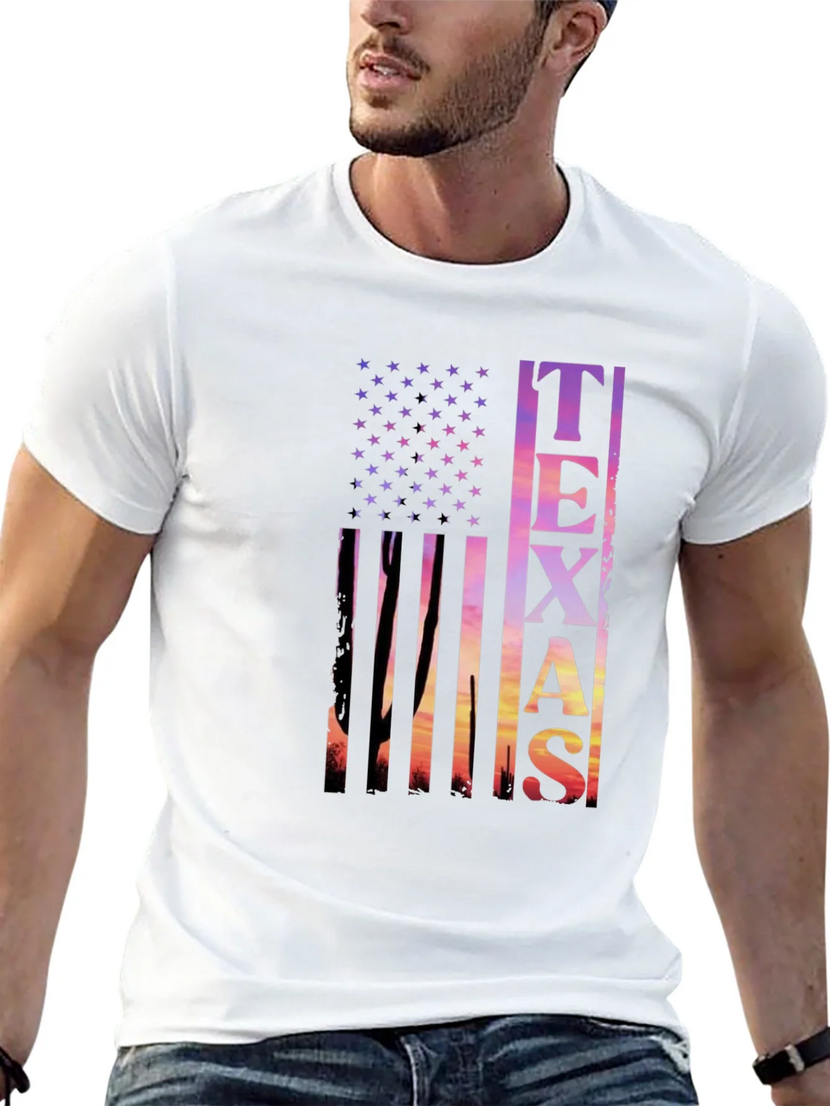Texas Flag Graphic T-Shirt - Mens product image 4