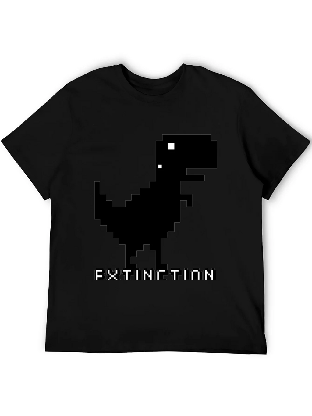Extinction Dinosaur Pixel Art T-Shirt product image 8