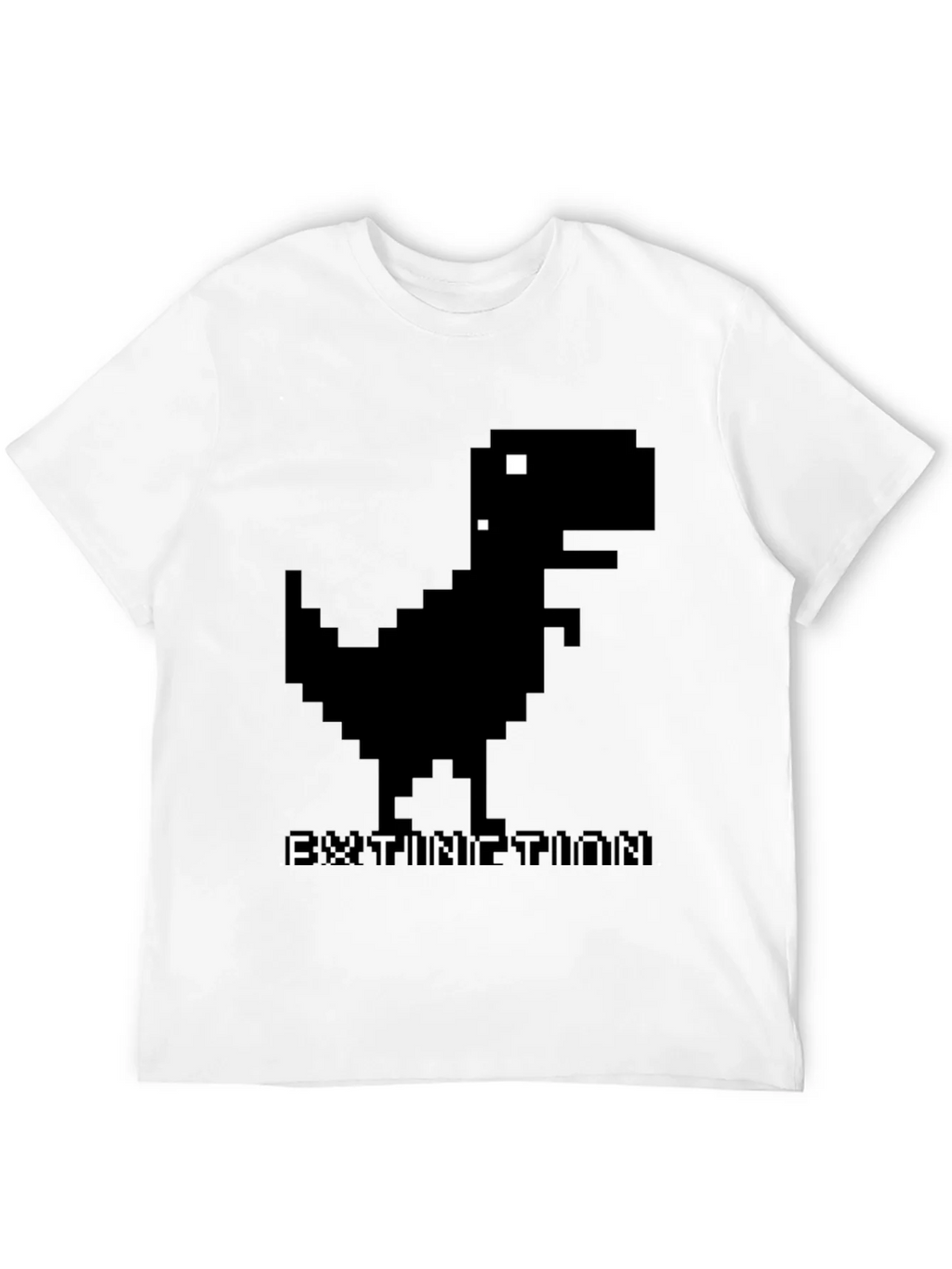 Extinction Dinosaur Pixel Art T-Shirt product image 3