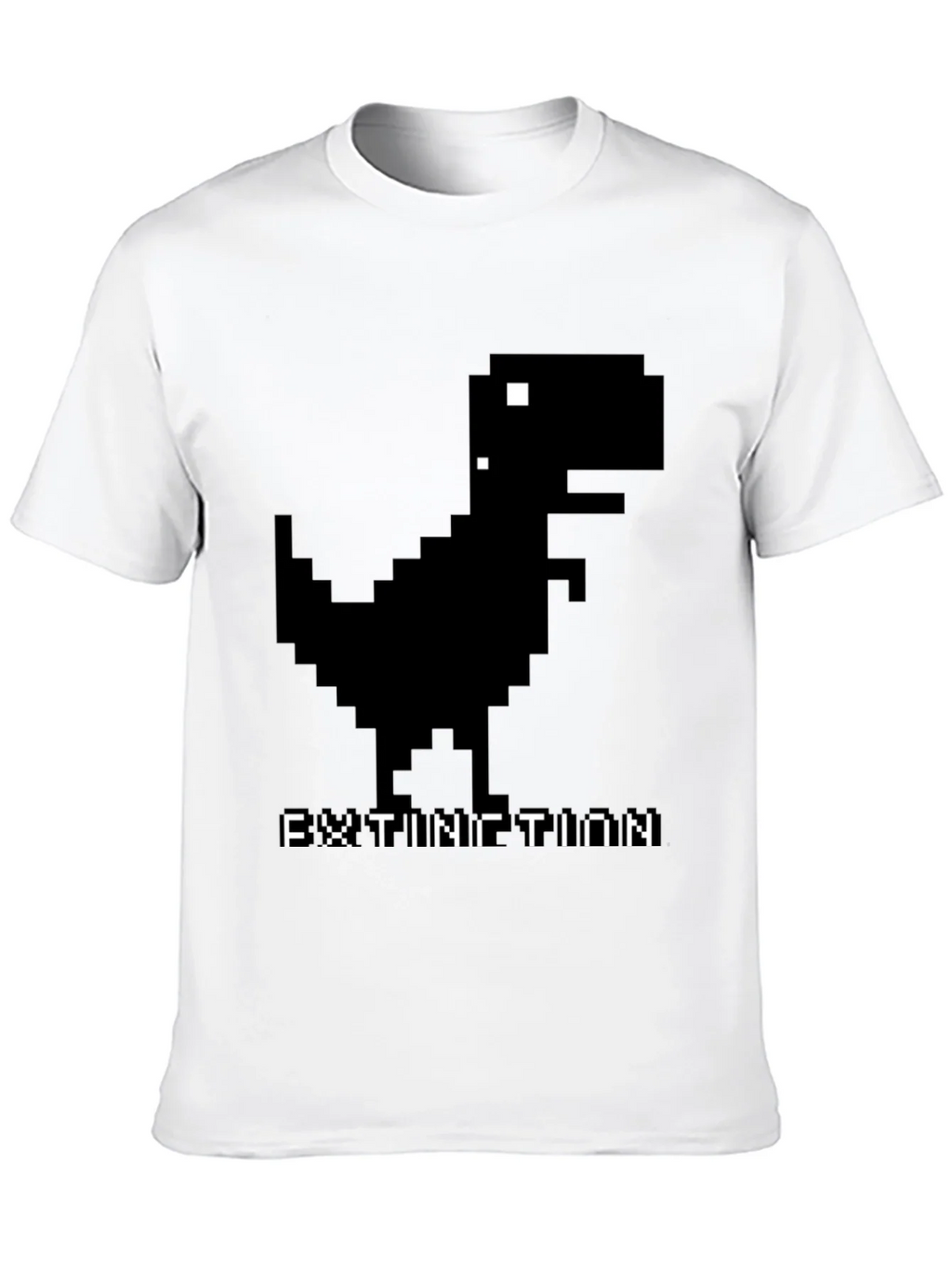 Extinction Dinosaur Pixel Art T-Shirt product image 12