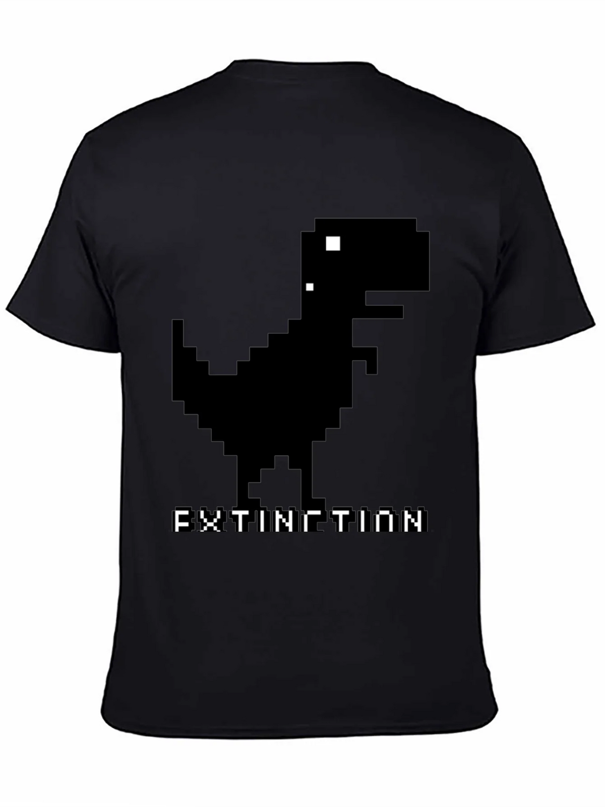 Extinction Dinosaur Pixel Art T-Shirt product image 7