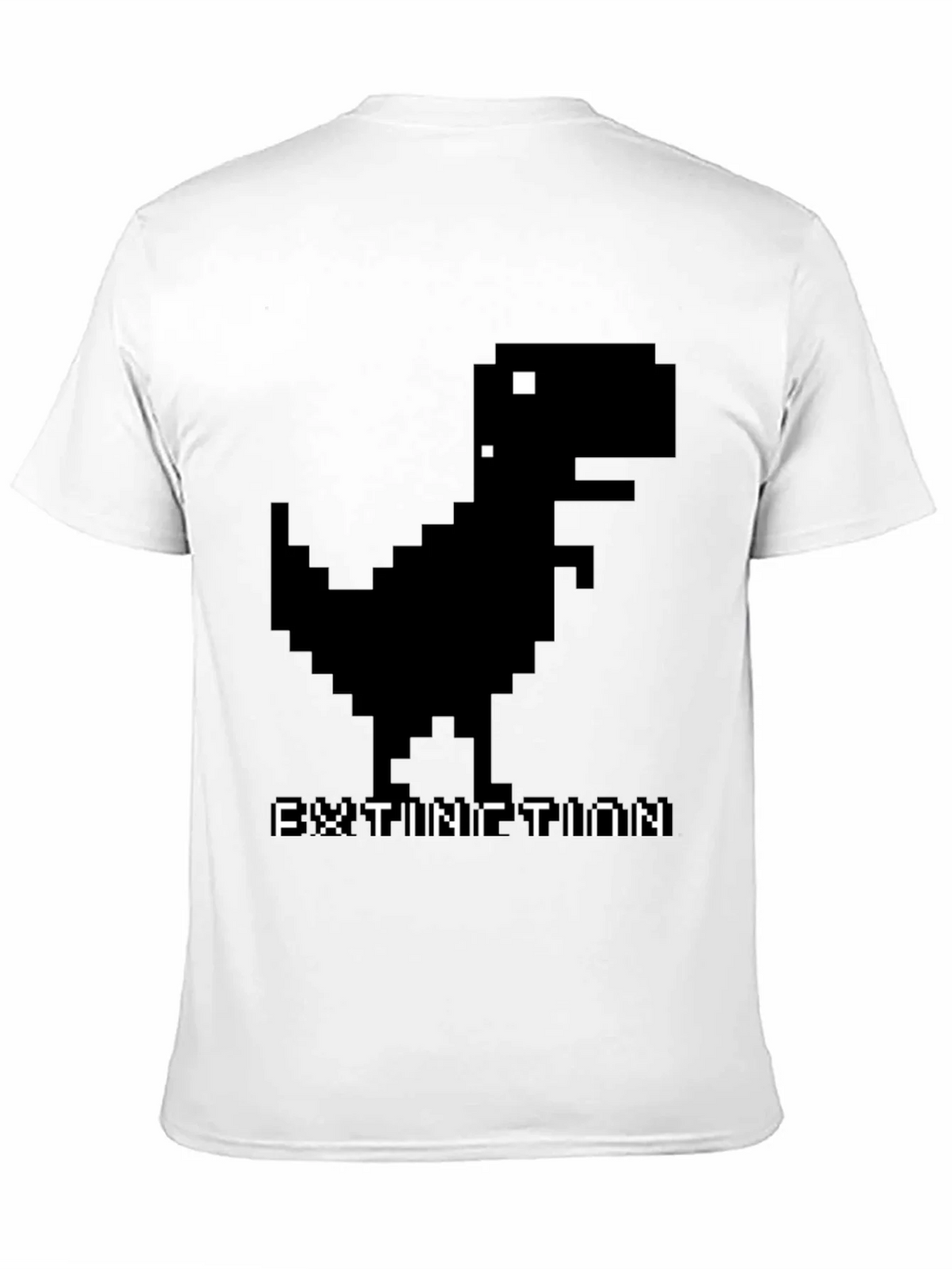 Extinction Dinosaur Pixel Art T-Shirt product image 2