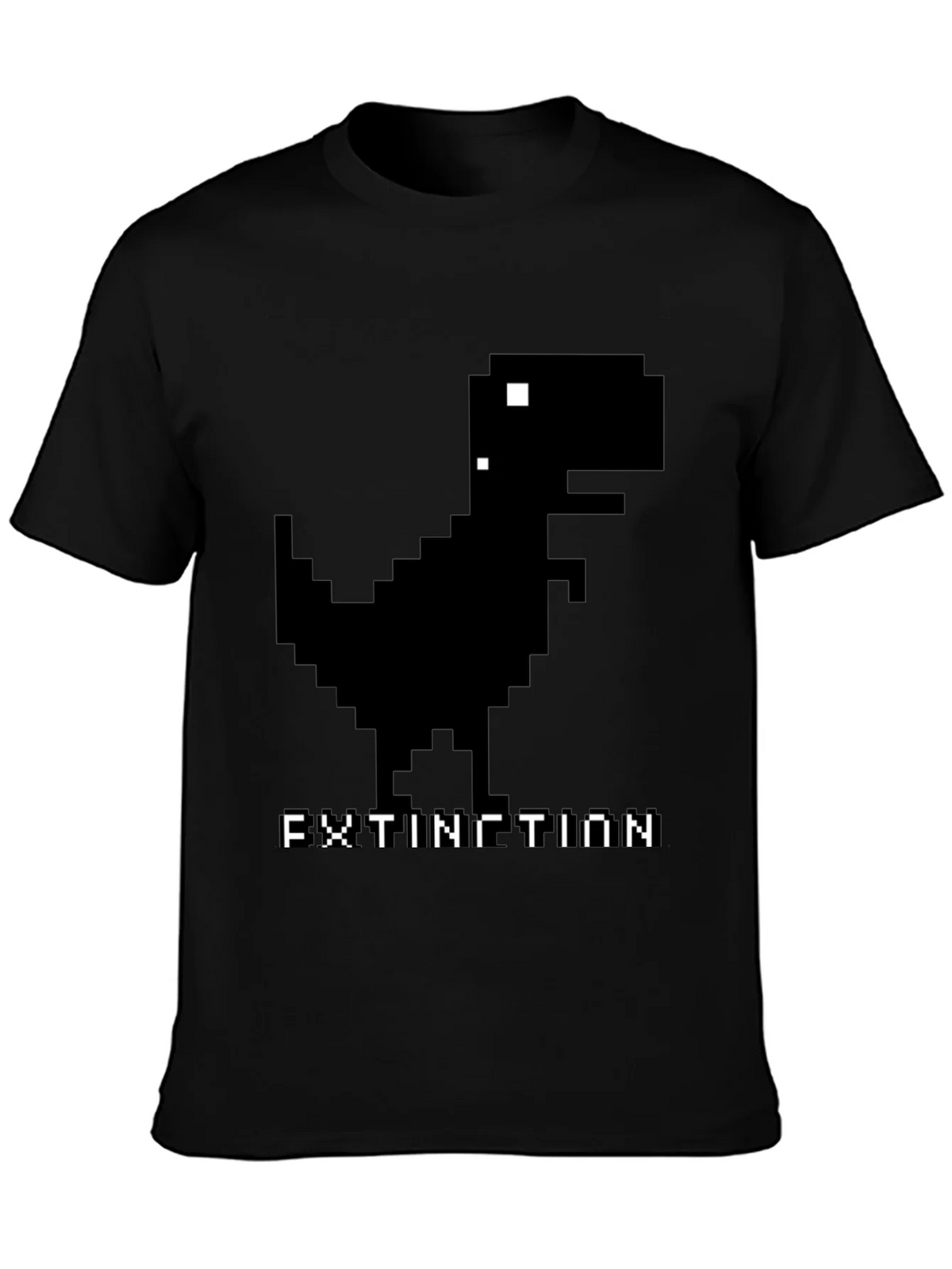 Extinction Dinosaur Pixel Art T-Shirt product image 6