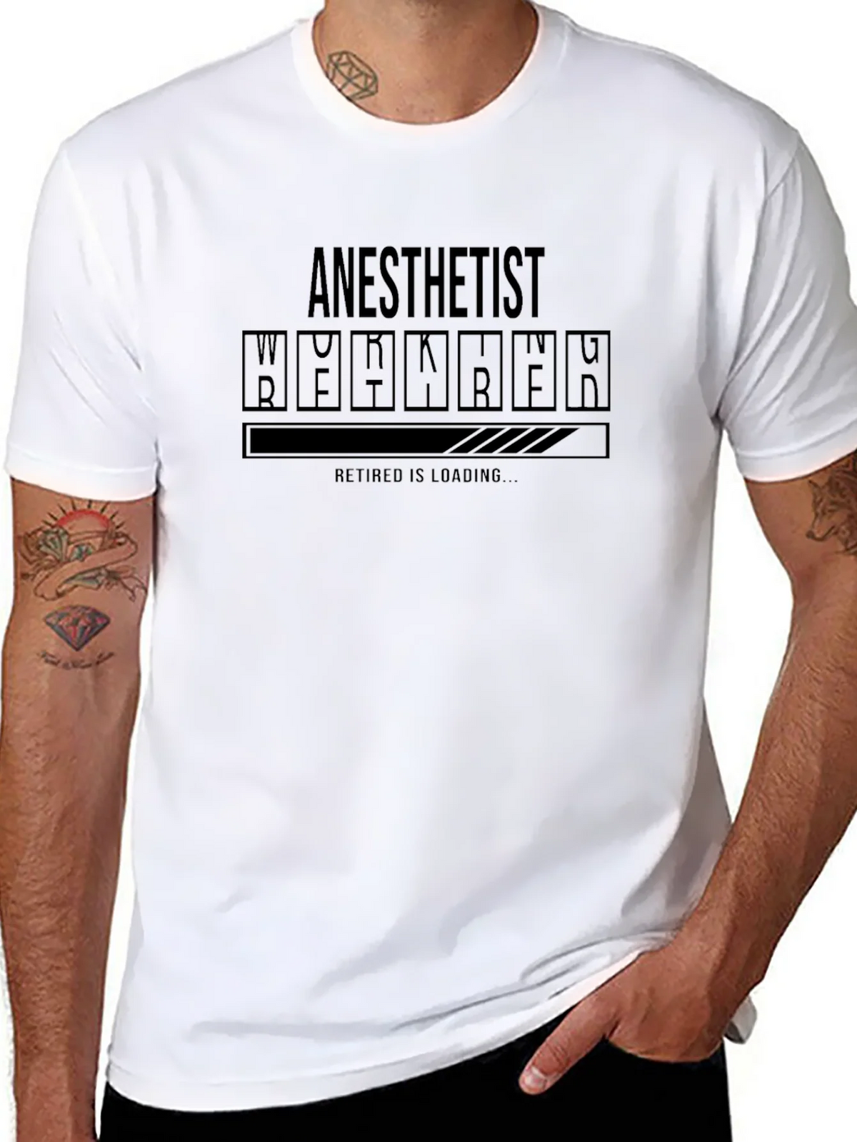 Anesthetist Retirement Loading Funny T-Shirt product image 10