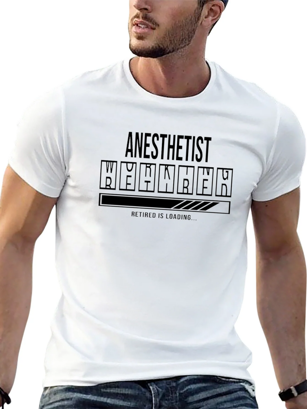 Anesthetist Retirement Loading Funny T-Shirt product image 4