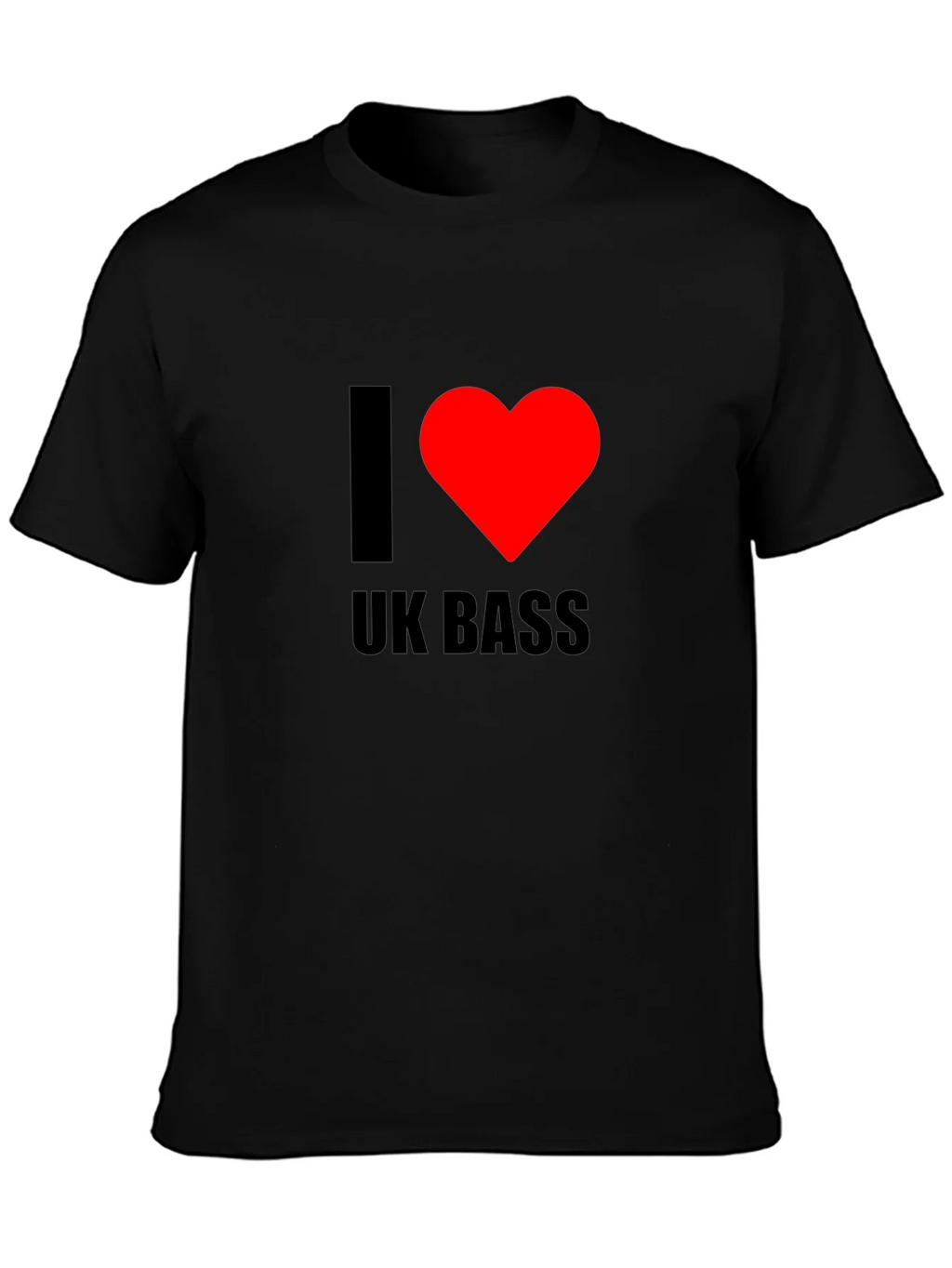 I Heart UK Bass Black T-Shirt product image 6