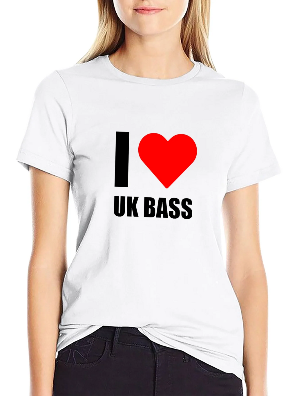 I Heart UK Bass Black T-Shirt product image 11