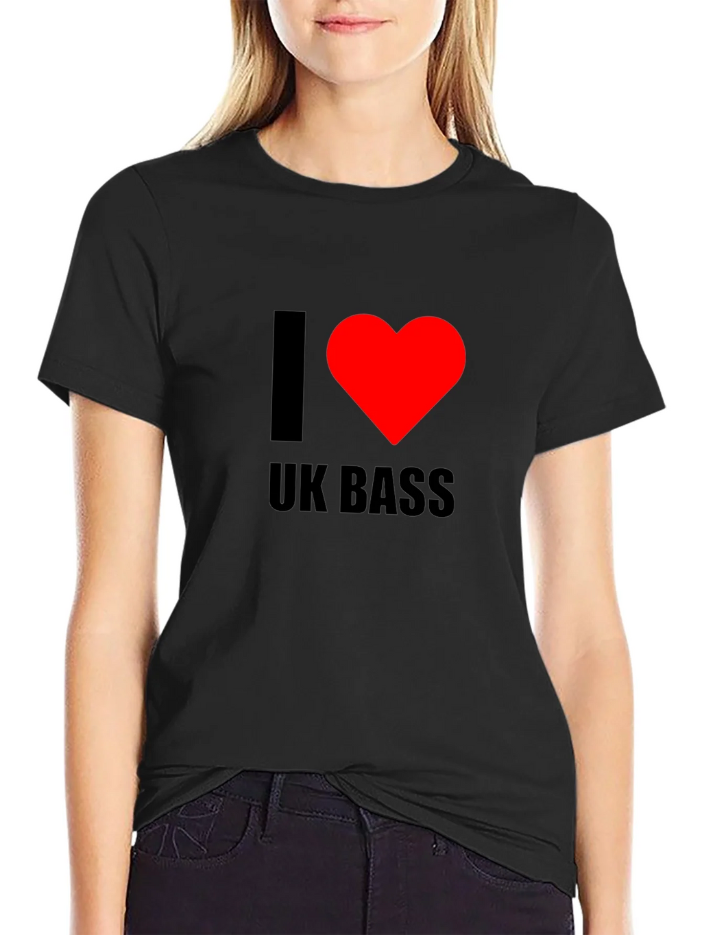 I Heart UK Bass Black T-Shirt product image 5