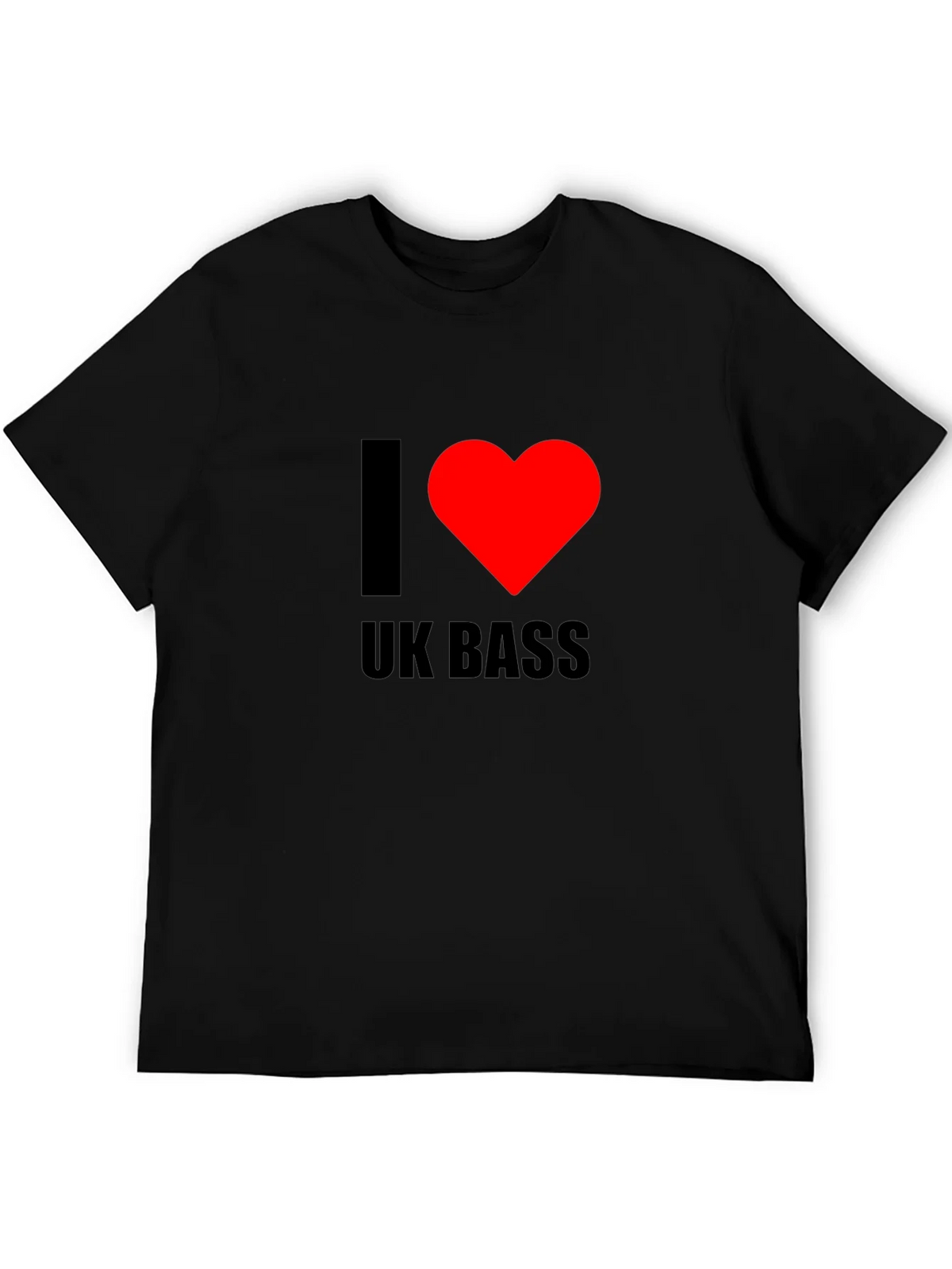 I Heart UK Bass Black T-Shirt product image 8