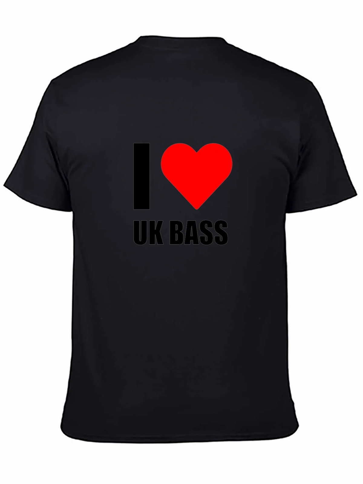 I Heart UK Bass Black T-Shirt product image 7