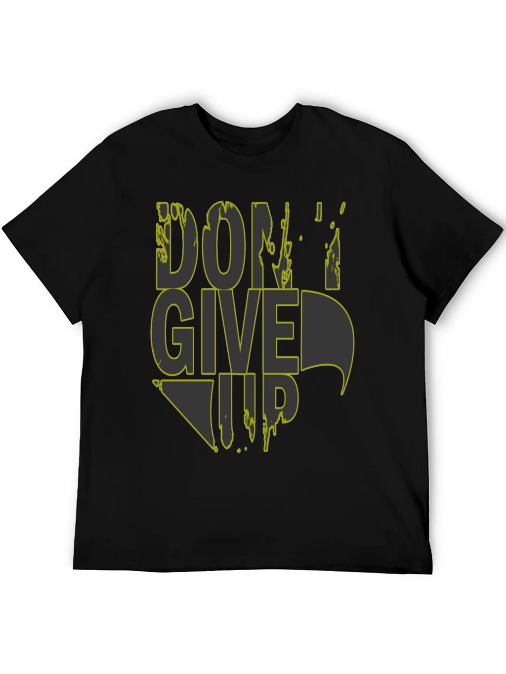 Dont Give Up Graphic Tee - Mens Black T-Shirt product image 8