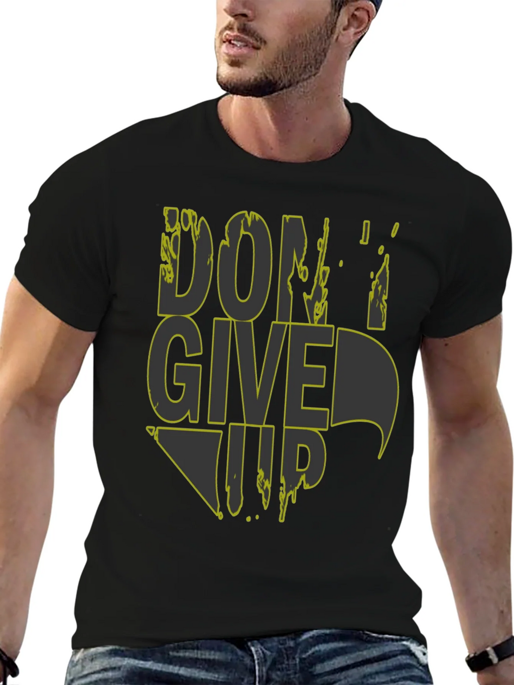 Dont Give Up Graphic Tee - Mens Black T-Shirt product image 9