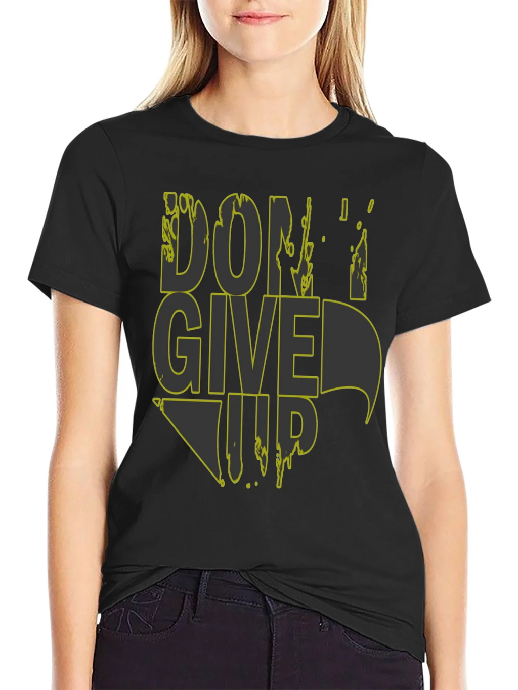 Dont Give Up Graphic Tee - Mens Black T-Shirt product image 5
