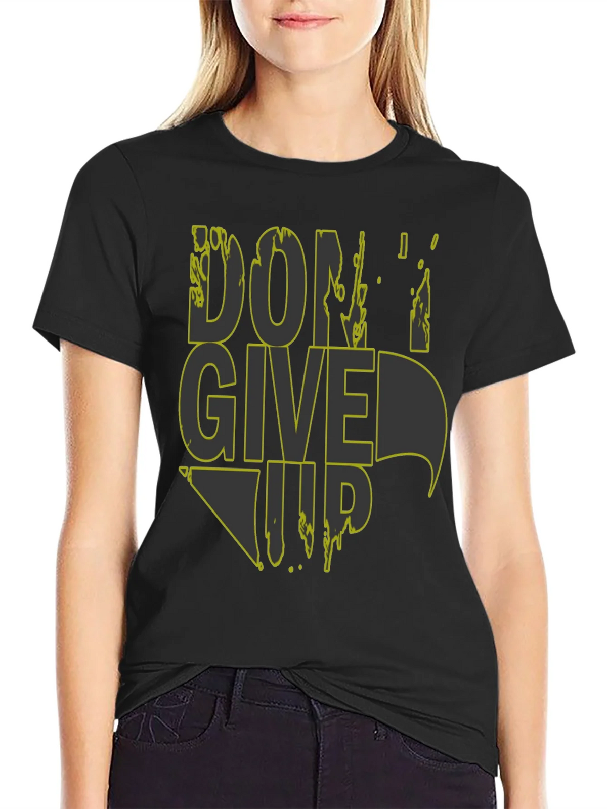 Dont Give Up Graphic Tee - Mens Black T-Shirt product image 5