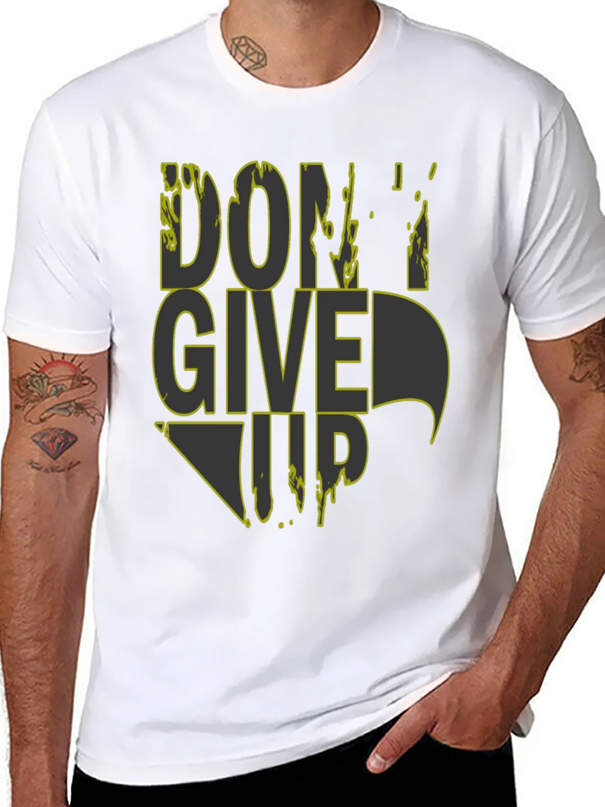 Dont Give Up Graphic Tee - Mens Black T-Shirt product image 10