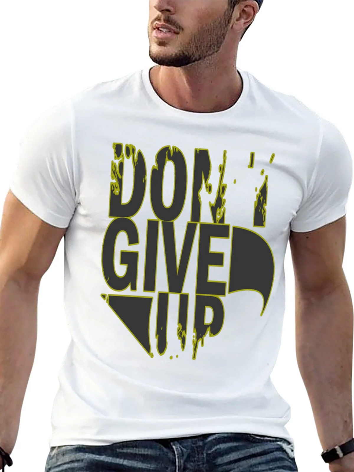 Dont Give Up Graphic Tee - Mens Black T-Shirt product image 4