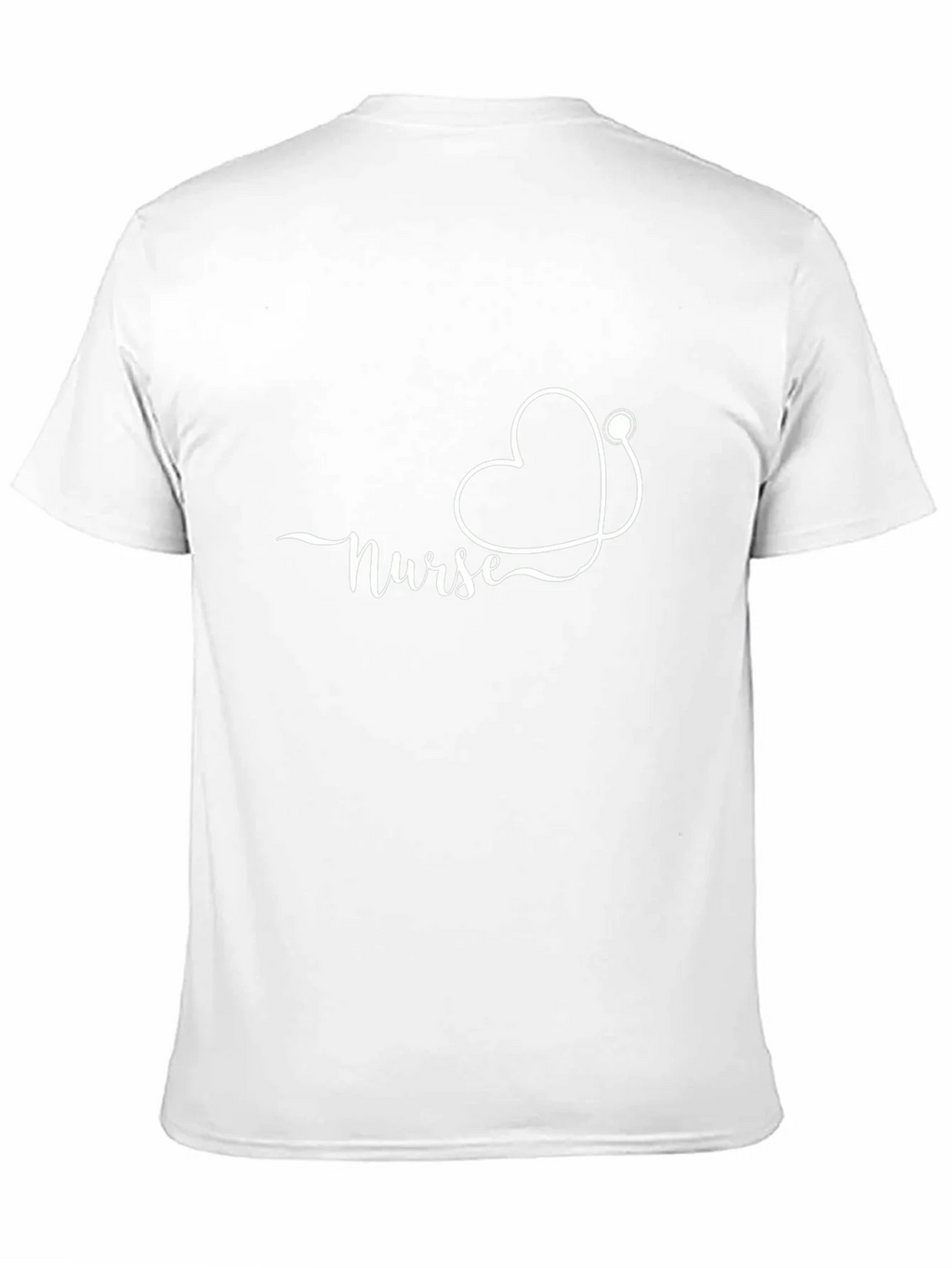 Nurse Heart Stethoscope Black T-Shirt product image 2