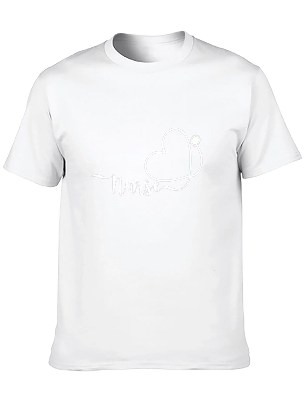 Nurse Heart Stethoscope Black T-Shirt product image 12