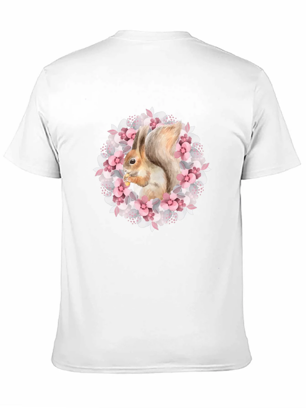 Squirrel in Floral Wreath Graphic Tee product image 2