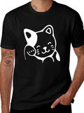 Lucky Cat Graphic Tee - Black product image 1