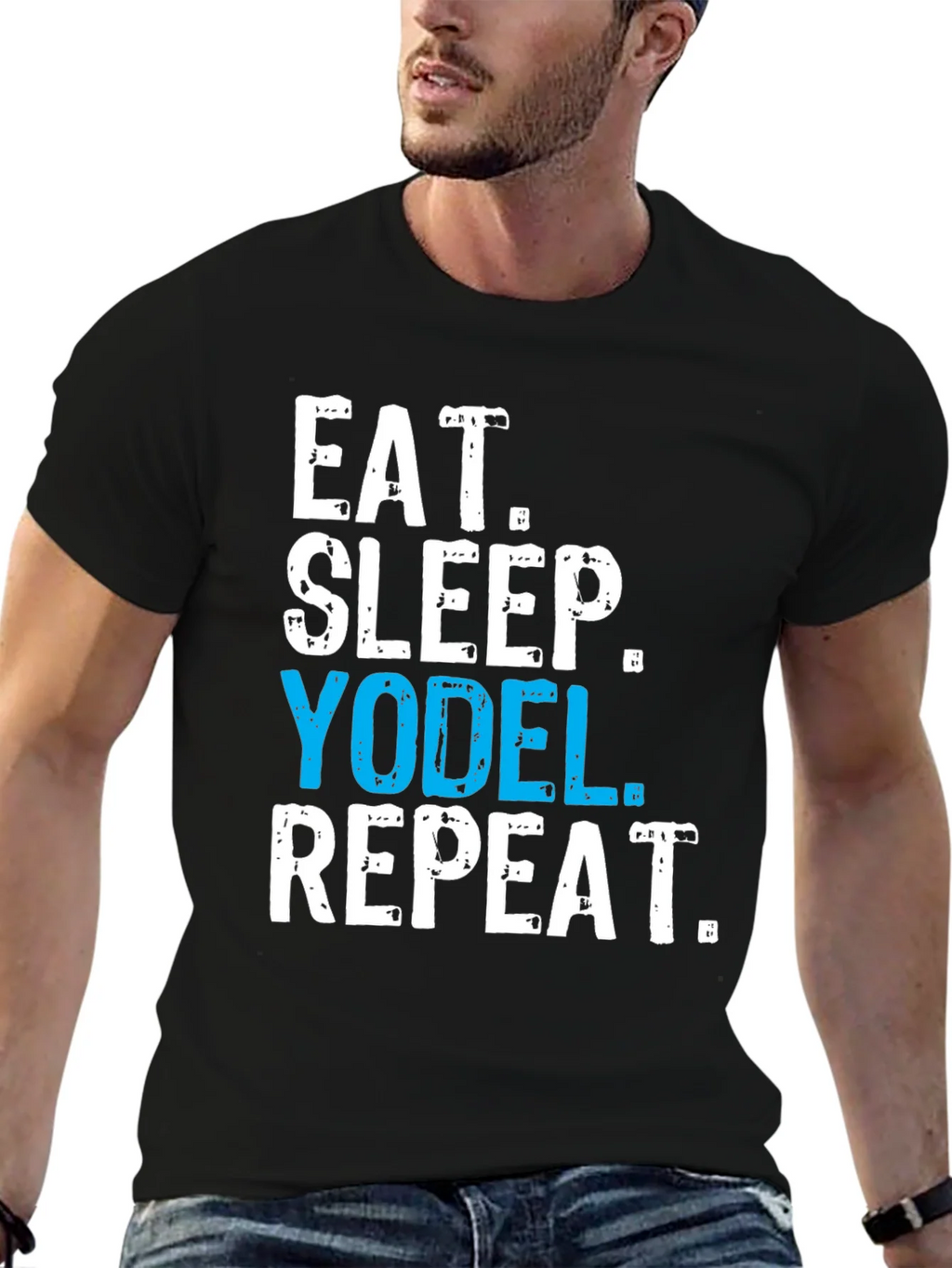 Eat Sleep Yodel Repeat T-Shirt product image 9
