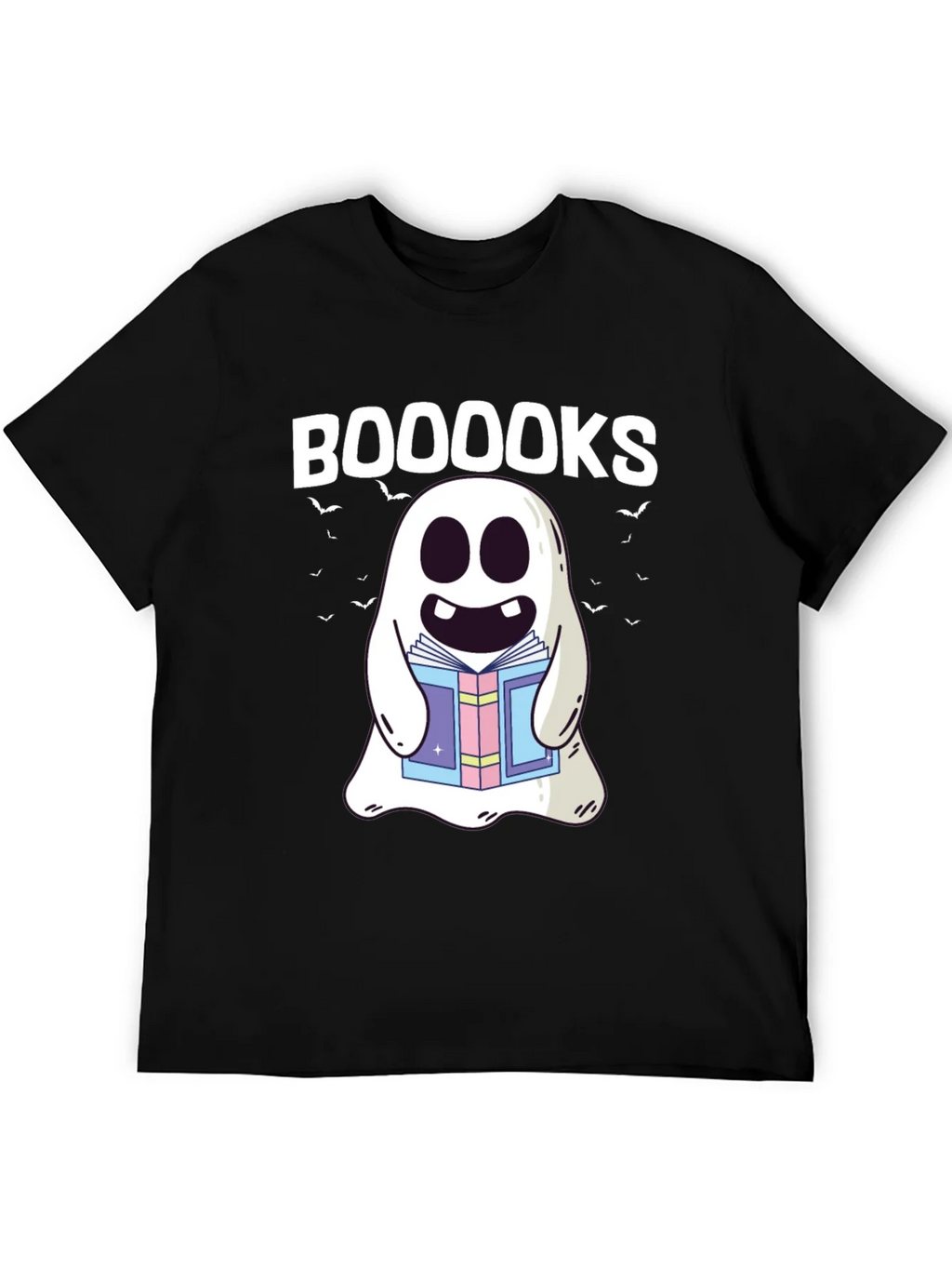 Booooks Ghost T-Shirt - Halloween Spooky Reading product image 8