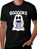 Booooks Ghost T-Shirt - Halloween Spooky Reading product image 1