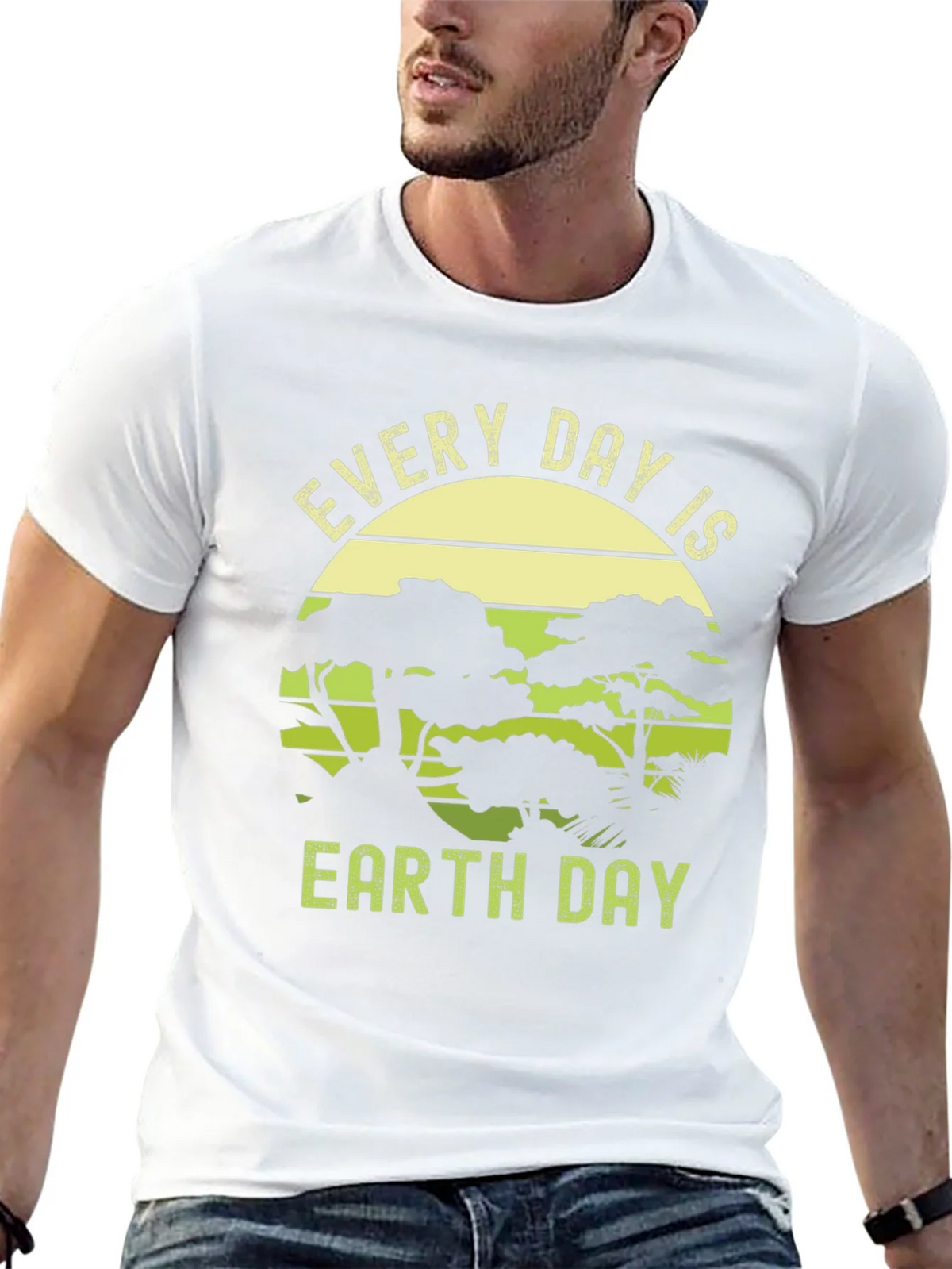 Every Day is Earth Black Graphic Tee product image 4