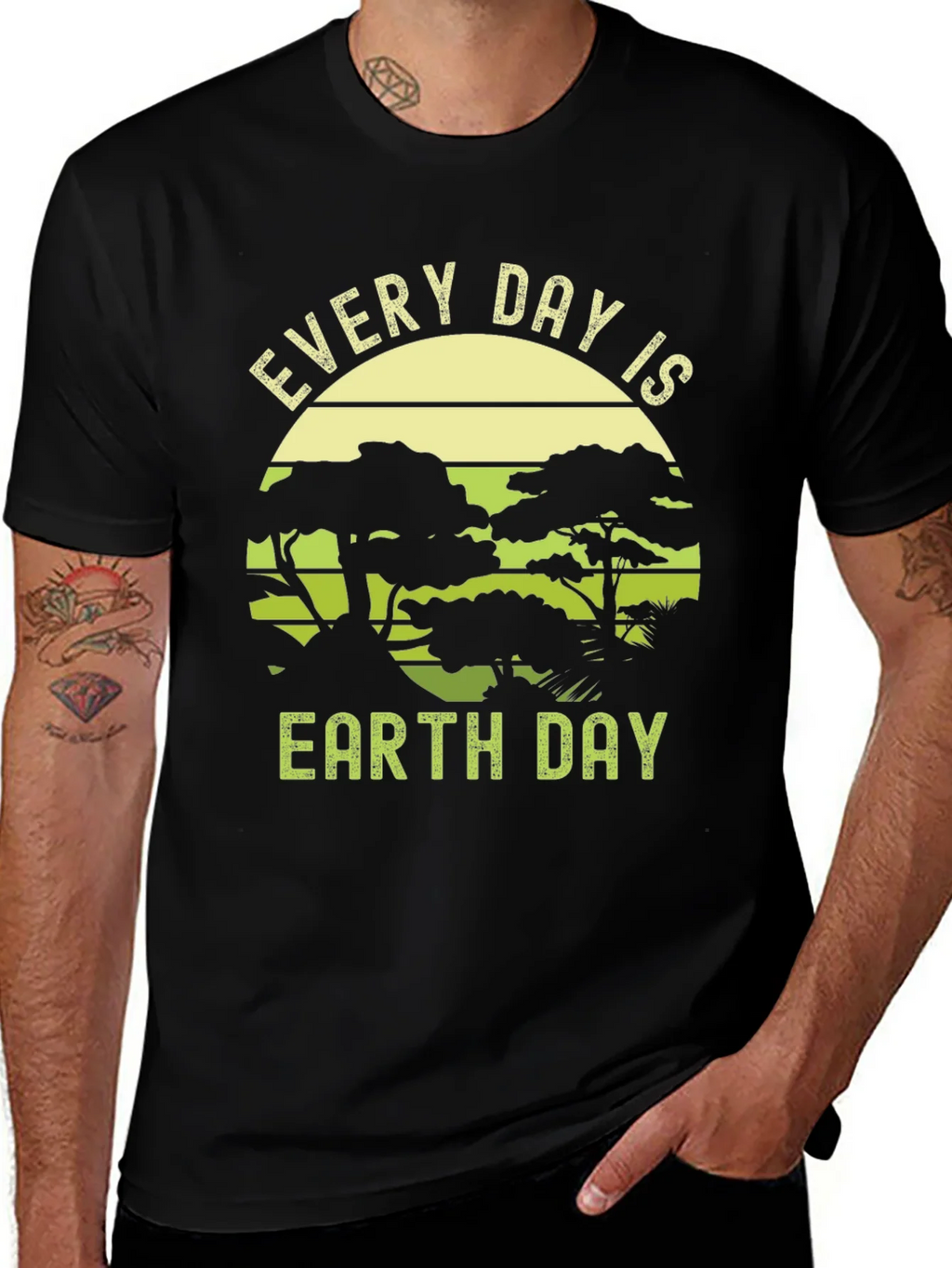 Every Day is Earth Black Graphic Tee product image 1
