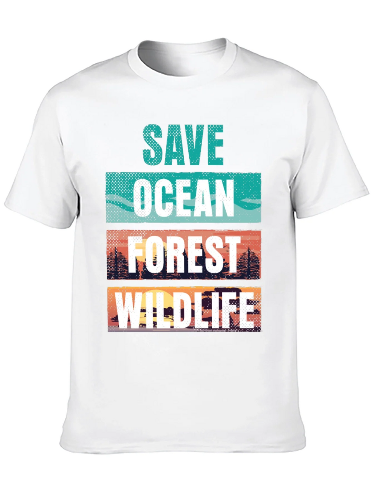 Save Ocean Forest Wildlife Graphic T-Shirt product image 12