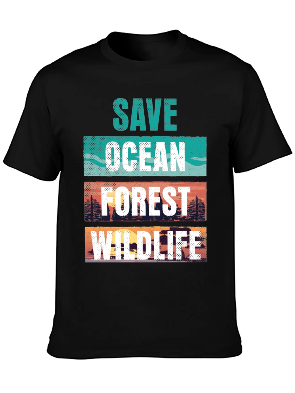 Save Ocean Forest Wildlife Graphic T-Shirt product image 6