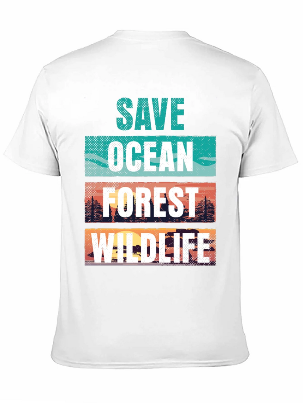 Save Ocean Forest Wildlife Graphic T-Shirt product image 2