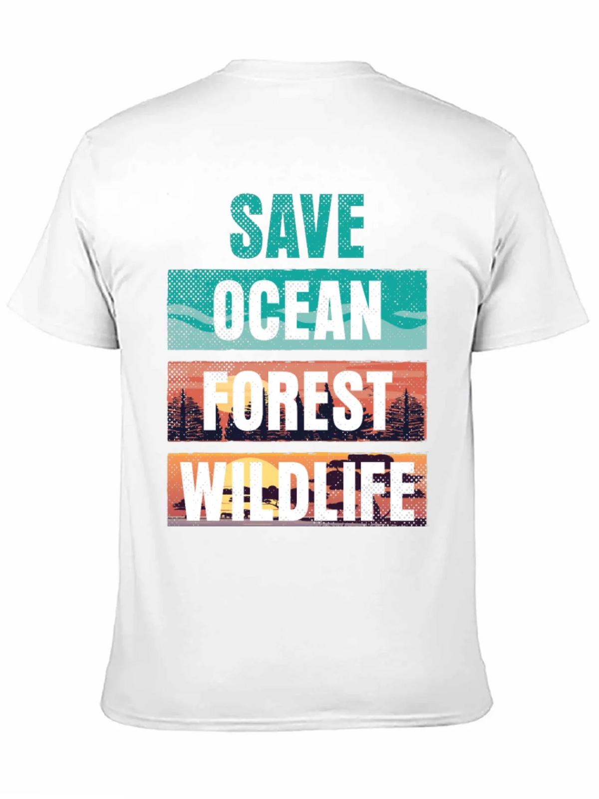 Save Ocean Forest Wildlife Graphic T-Shirt product image 2