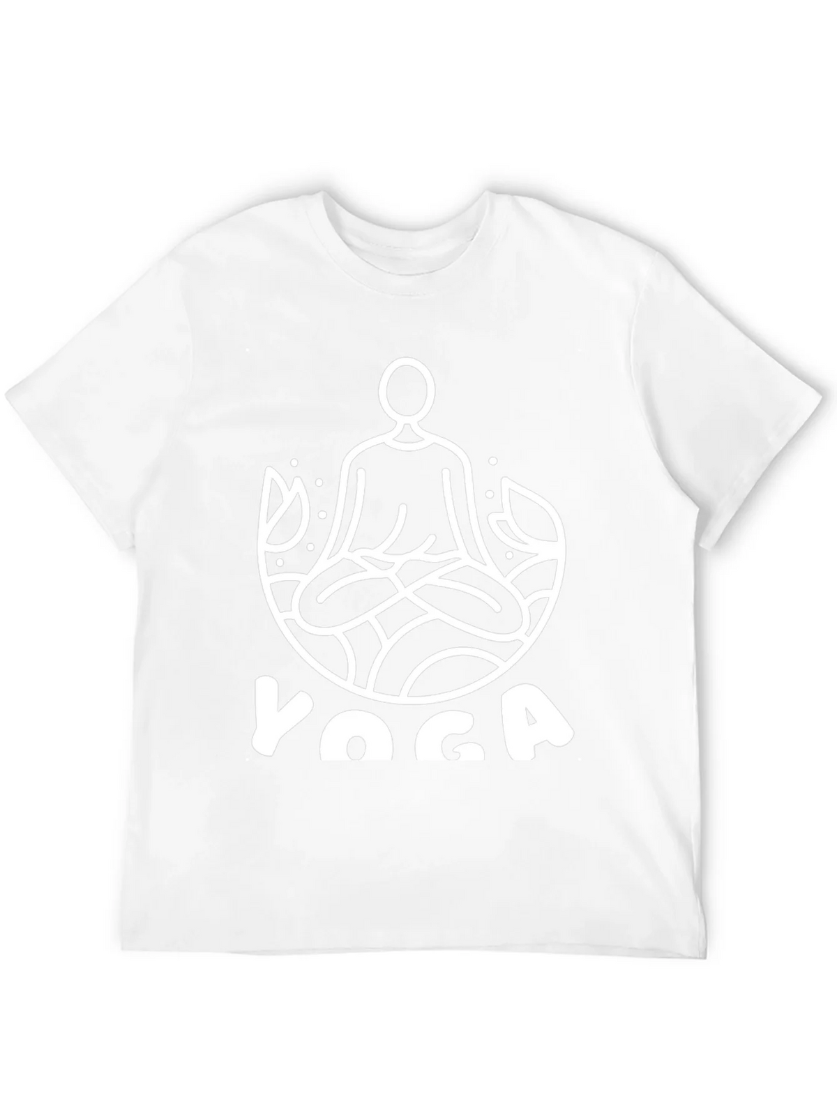 Yoga T-Shirt - Meditating Man Lotus Design product image 3