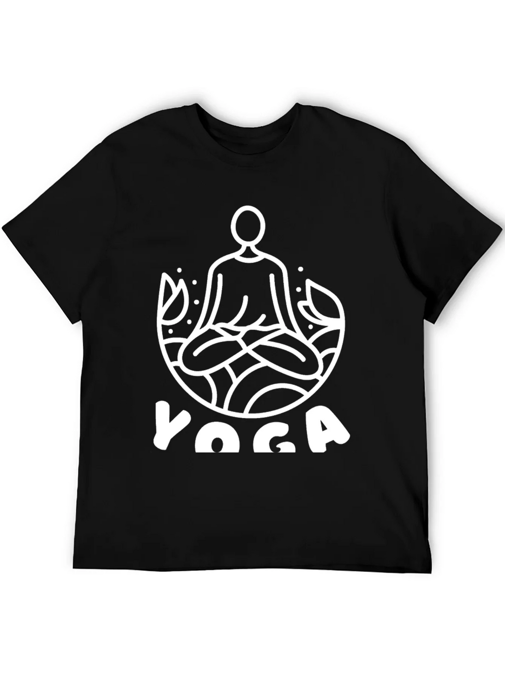 Yoga T-Shirt - Meditating Man Lotus Design product image 8