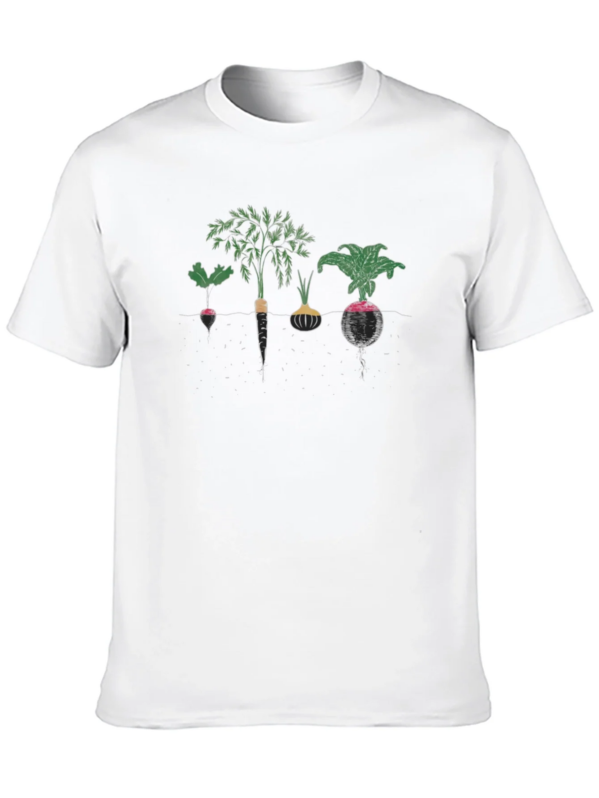 Root Vegetable Graphic Tee - Black Cotton product image 12