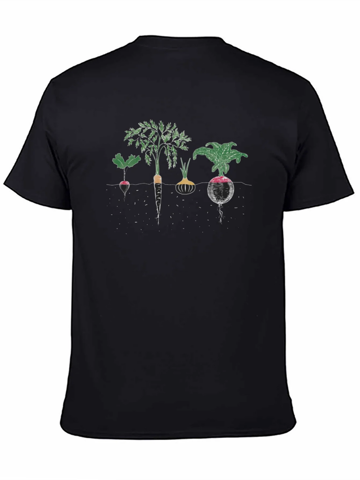 Root Vegetable Graphic Tee - Black Cotton product image 7